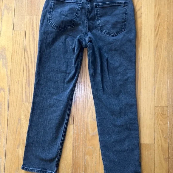 Madewell Black Wash Curvy Perfect Vintage Jean Size Petite 24 - Picture 8 of 9